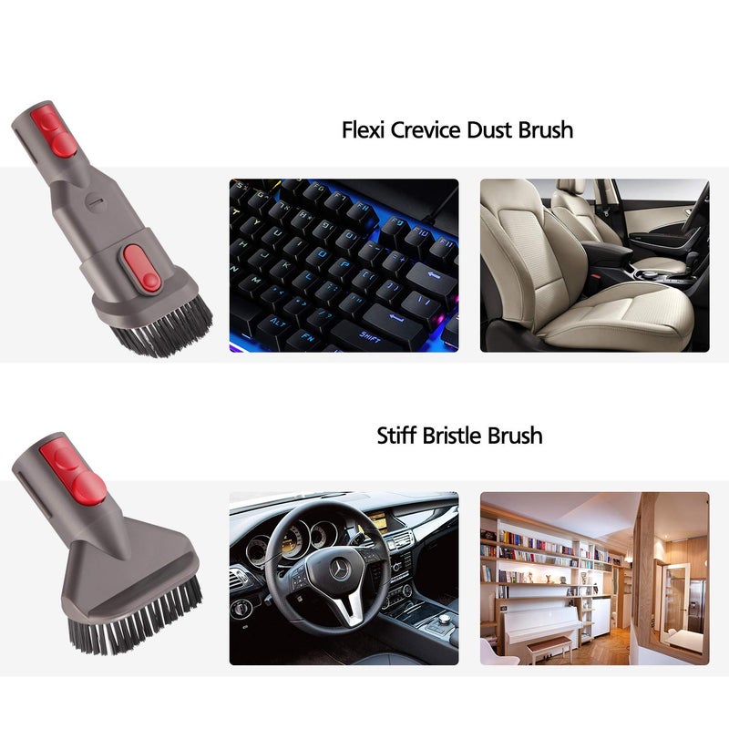isinlive Attachment Kit for Dyson Gen 5 Gen5 V15 V12 V8 V11 V10 V7 Absolute Detect Cordless Stick Animal Outsize Cyclones Vacuum Cleaner Accessories Bundle Replacement Brush Tools - Image 3